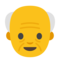 Old Man emoji on Google